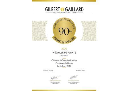Médaille La Bolida Gilbert et Gaillard